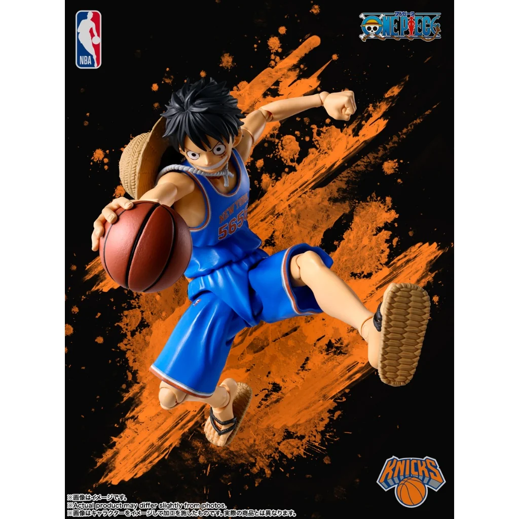 [Pre Order 11/2569] Bandai S.H.Figuarts One Piece x NBA Monkey D. Luffy New York Knicks Ver (Action Figure)