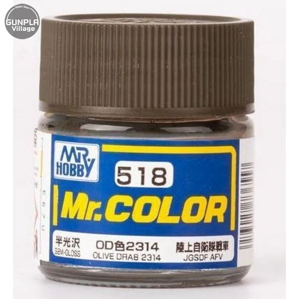 Mr.Hobby Mr.Color C518 Olive Drab 2314 Semi-Gloss 4973028736557 (สี) Mr.Hobby Mr.Color C518 Olive Drab 2314 Semi-Gloss 4973028736557 (สี)