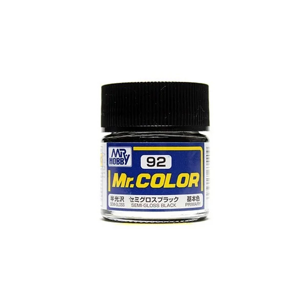Mr.Hobby Mr.Color C92 Black Semi-Gloss (10ml) 4973028635409 (สี)