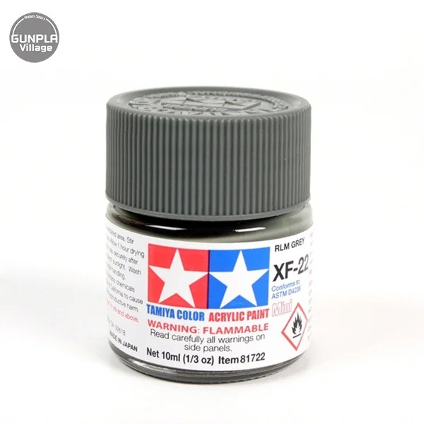 Tamiya 81722 Acrylic Mini XF-22 RLM Grey 45035692 (สี) Tamiya 81722 Acrylic Mini XF-22 RLM Grey 45035692 (สี)