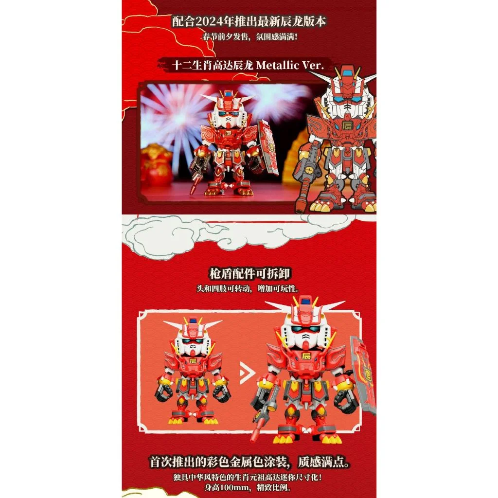 Bandai (สุ่ม 1 / จาก 10 แบบ) QMSV MINI Chinese Zodiac Gundam Mini Blind Box II 2024 Ver 6974913232459 (Figure) Bandai (สุ่ม 1 / จาก 10 แบบ) QMSV MINI Chinese Zodiac Gundam Mini Blind Box II 2024 Ver 6974913232459 (Figure)
