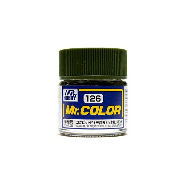 Mr.Hobby Mr.Color C126 Cockpit Color (Mitsubishi) Semi-Gloss (10ml) 4973028635645 (สี) Mr.Hobby Mr.Color C126 Cockpit Color (Mitsubishi) Semi-Gloss (10ml) 4973028635645 (สี)