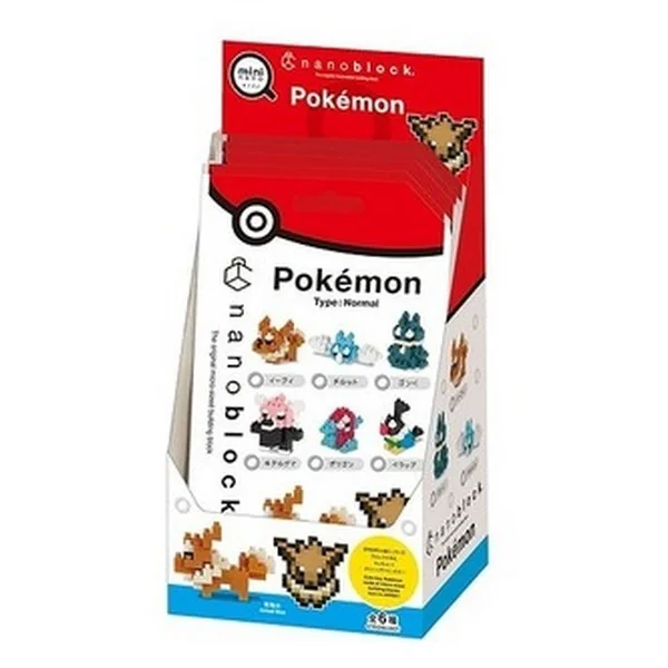 Kawada nanoblock mininano NBMC_14S Pokemon Normal Type (Box of 6) 4972825219331 (นาโนบล็อค)
