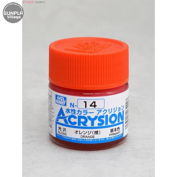 Mr.Hobby MR.ACRYSION COLOR N-14 ORANGE 4973028034097 (สี) Mr.Hobby MR.ACRYSION COLOR N-14 ORANGE 4973028034097 (สี)