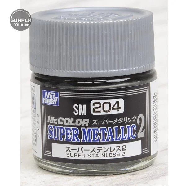 Mr.Hobby MR.COLOR SUPER MATALLIC 2 SM204 Super Stainless 2 4973028737394 (สี) Mr.Hobby MR.COLOR SUPER MATALLIC 2 SM204 Super Stainless 2 4973028737394 (สี)
