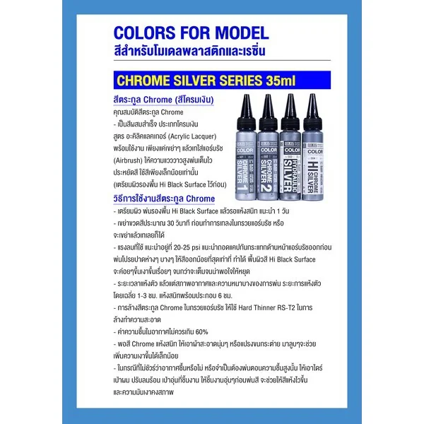Raditz Studio RS S01 Chrome Silver 1 35 ml (Chrome Series) 8858878300018 (สี) Raditz Studio RS S01 Chrome Silver 1 35 ml (Chrome Series) 8858878300018 (สี)