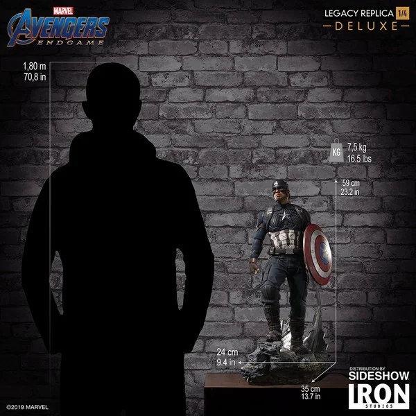 Iron Studios - Captain America Avengers Endgame Legacy Replica 1/4Scale (Deluxe) 606529899578 (Statue) Iron Studios - Captain America Avengers Endgame Legacy Replica 1/4Scale (Deluxe) 606529899578 (Statue)