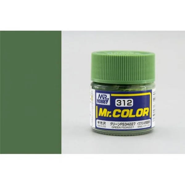 Mr.Hobby Mr.Color C312 Green FS34227 Semi-Gloss (10ml) 4973028635980 (สี) Mr.Hobby Mr.Color C312 Green FS34227 Semi-Gloss (10ml) 4973028635980 (สี)
