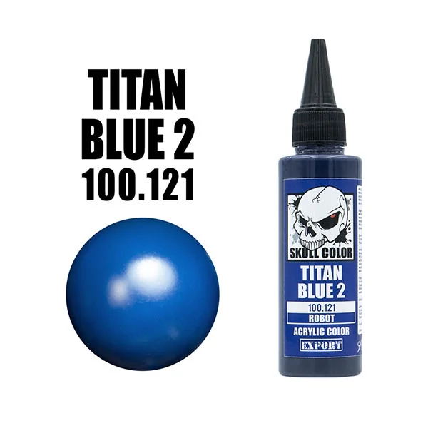 Skull Color 100.121 Titan Blue 2 60 ml [Robot] 8853100904011 (สี)