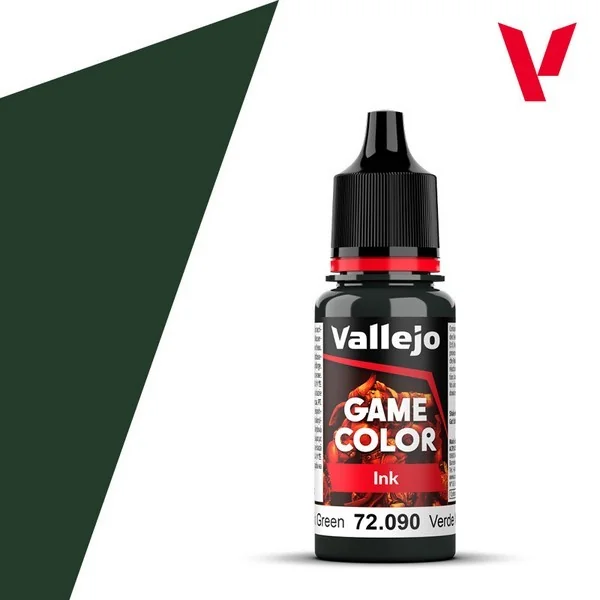 Vallejo Game Color Ink 72.090 Black Green 18 ml 8429551720908 (สี) Vallejo Game Color Ink 72.090 Black Green 18 ml 8429551720908 (สี)
