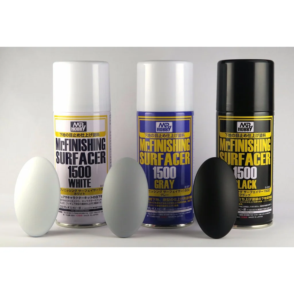 Mr.Hobby MR.FINISHING SURFACER 1500 B-526 Black 170ml 4973028420180 4973028927955 (สี) Mr.Hobby MR.FINISHING SURFACER 1500 B-526 Black 170ml 4973028420180 4973028927955 (สี)