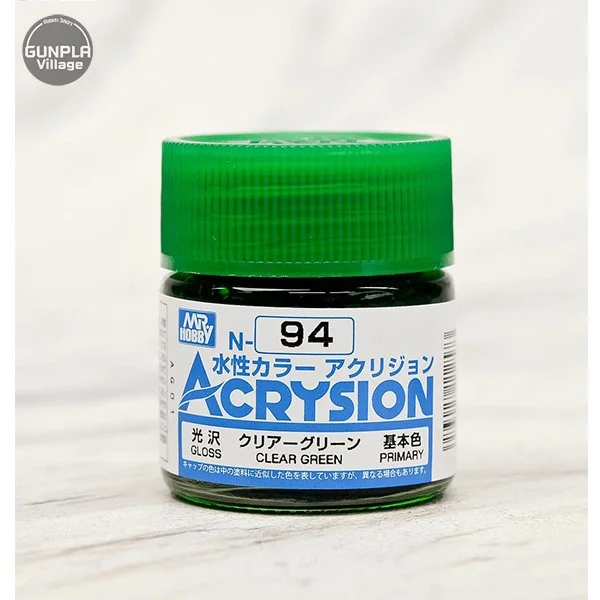 Mr.Hobby MR.ACRYSION COLOR N-94 CLEAR GREEN 4973028112573 (สี) Mr.Hobby MR.ACRYSION COLOR N-94 CLEAR GREEN 4973028112573 (สี)