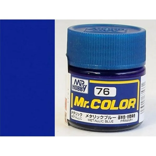 Mr.Hobby Mr.Color C76 Blue Metallic Gloss (10ml) 4973028635331 (สี) Mr.Hobby Mr.Color C76 Blue Metallic Gloss (10ml) 4973028635331 (สี)