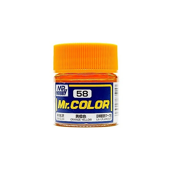 Mr.Hobby Mr.Color C58 Orange Yellow Semi-Gloss (10ml) 4973028635157 (สี) Mr.Hobby Mr.Color C58 Orange Yellow Semi-Gloss (10ml) 4973028635157 (สี)