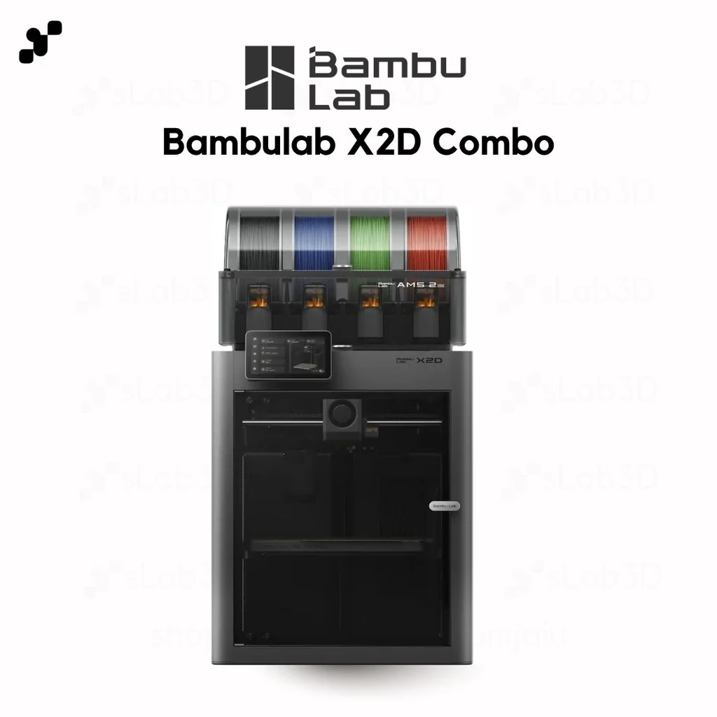 Bambulab X2D Combo เครื่องพิมพ์สามมิติ (3D Printer) | แถมฟรี + FDM Starter Kit E เครื่องประกันไทย Bambulab X2D Combo เครื่องพิมพ์สามมิติ (3D Printer) | แถมฟรี + FDM Starter Kit E เครื่องประกันไทย