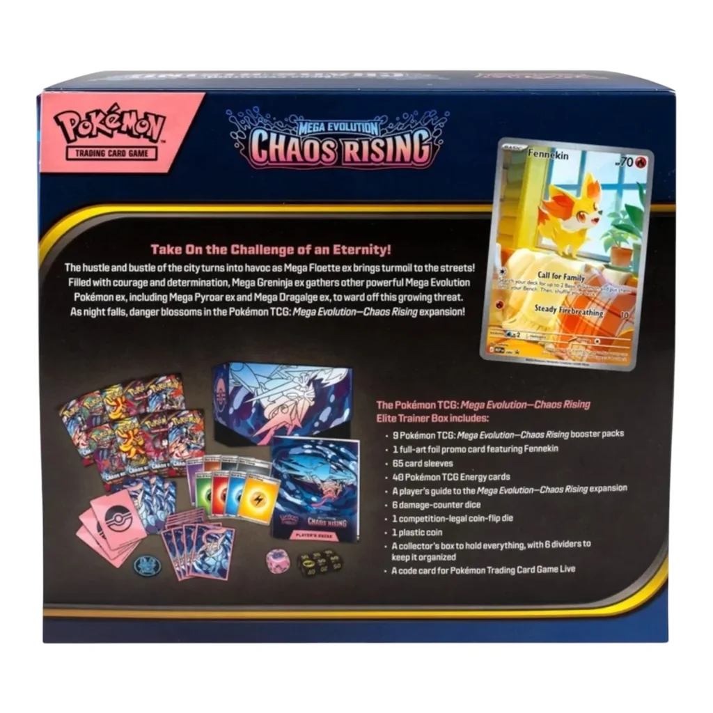 Pokemon ENG Mega Evolution Chaos Rising Elite Trainer Box (ETB) 196214154117 (การ์ดโปเกมอน) Pokemon ENG Mega Evolution Chaos Rising Elite Trainer Box (ETB) 196214154117 (การ์ดโปเกมอน)