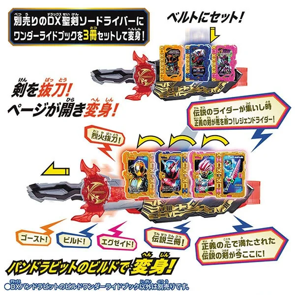 Bandai DX Pandorabbit no Build Wonder Ride Book 4549660532194 (Kamen Rider Belt) Bandai DX Pandorabbit no Build Wonder Ride Book 4549660532194 (Kamen Rider Belt)