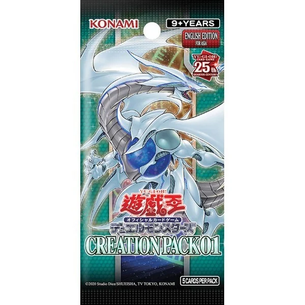 Konami Yu-Gi-Oh! Asia English - Creation Pack 01 (CR01-AE) แบบกล่อง (30 ซอง) 4988602176582 (การ์ดยูกิ) Konami Yu-Gi-Oh! Asia English - Creation Pack 01 (CR01-AE) แบบกล่อง (30 ซอง) 4988602176582 (การ์ดยูกิ)