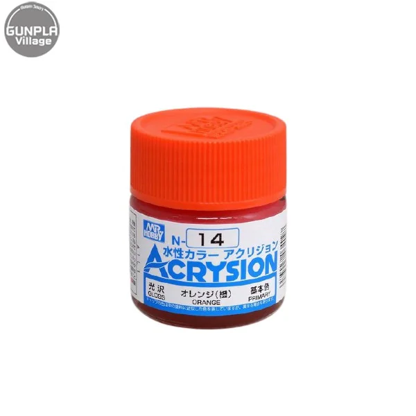 Mr.Hobby MR.ACRYSION COLOR N-14 ORANGE 4973028034097 (สี) Mr.Hobby MR.ACRYSION COLOR N-14 ORANGE 4973028034097 (สี)