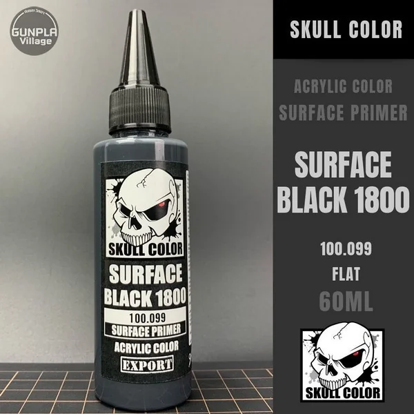Skull Color 100.099 Surface Black 1800 60 ml (Surface Primer) 8853100903991 (สี) Skull Color 100.099 Surface Black 1800 60 ml (Surface Primer) 8853100903991 (สี)