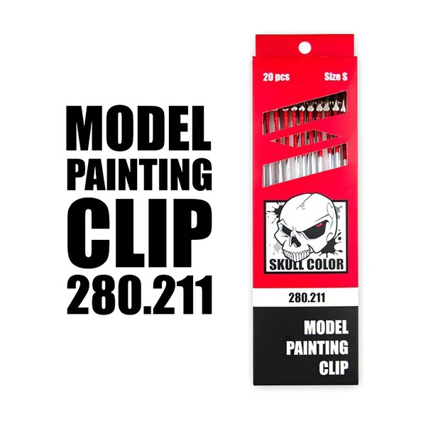 Skull Color 280.211 Model Painting Clip Size S 20 Pcs SC280211MPCS20 (สี)