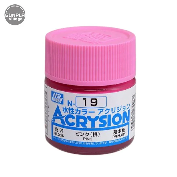 Mr.Hobby MR.ACRYSION COLOR N-19 PINK 4973028034127 (สี) Mr.Hobby MR.ACRYSION COLOR N-19 PINK 4973028034127 (สี)