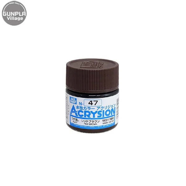 Mr.Hobby MR.ACRYSION COLOR N-47 RED BROWN 4973028034240 (สี) Mr.Hobby MR.ACRYSION COLOR N-47 RED BROWN 4973028034240 (สี)