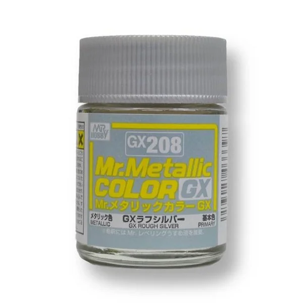 Mr.Hobby Mr.Metallic Color GX208 Rough Silver 4973028033397 (สี) Mr.Hobby Mr.Metallic Color GX208 Rough Silver 4973028033397 (สี)