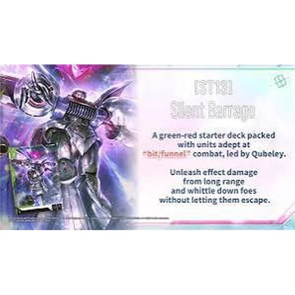 [Pre Order 25/09/2569] Bandai Gundam Card Game Starter Deck ST13 Silent Barrage (การ์ด)