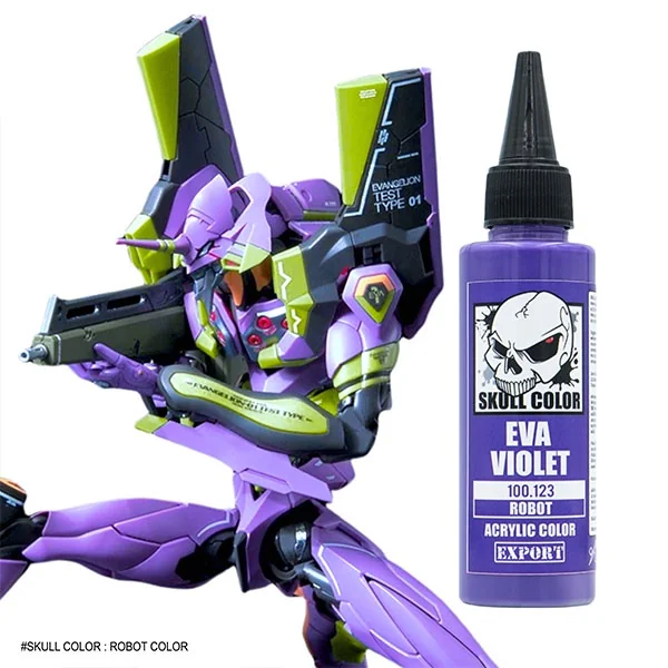 Skull Color 100.123 EVA Violet 60 ml [Robot] 8853100904035 (สี)