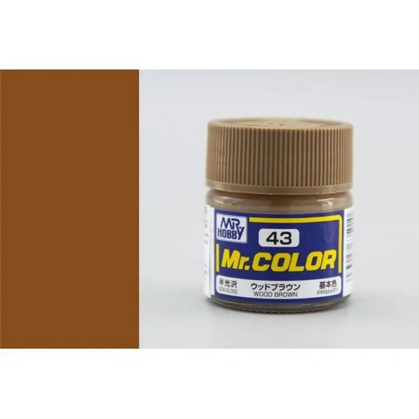Mr.Hobby Mr.Color C43 Wood Brown Semi-Gloss (10ml) 4973028635010 (สี) Mr.Hobby Mr.Color C43 Wood Brown Semi-Gloss (10ml) 4973028635010 (สี)