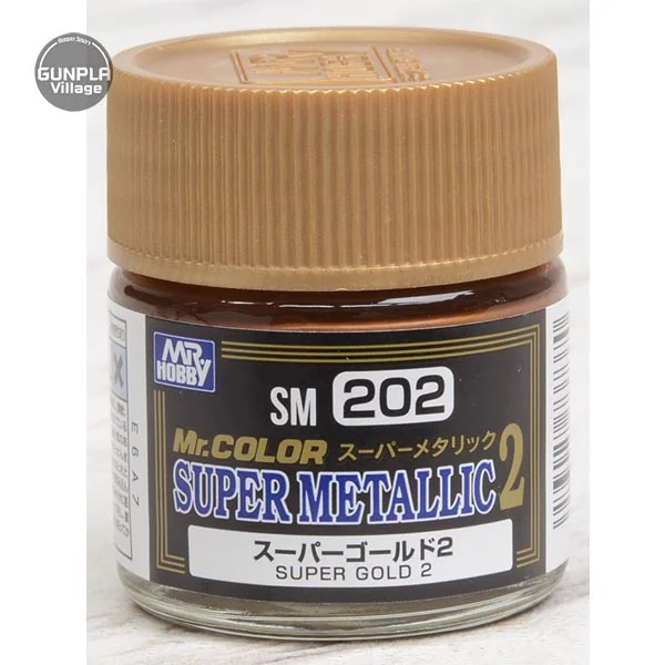 Mr.Hobby MR.COLOR SUPER MATALLIC 2 SM202 Super Gold 2 4973028737370 (สี) Mr.Hobby MR.COLOR SUPER MATALLIC 2 SM202 Super Gold 2 4973028737370 (สี)