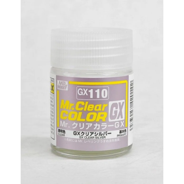 Mr.Hobby MR.CLEAR COLOR GX110 Clear Silver 4973028420142 (สี) Mr.Hobby MR.CLEAR COLOR GX110 Clear Silver 4973028420142 (สี)