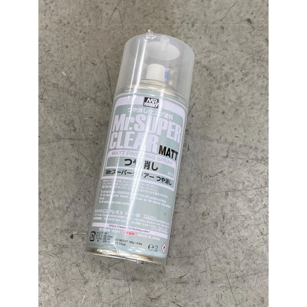 Mr.Hobby Mr.Super Clear B523 UV CUT MATT 4973028335439 (สี) Mr.Hobby Mr.Super Clear B523 UV CUT MATT 4973028335439 (สี)