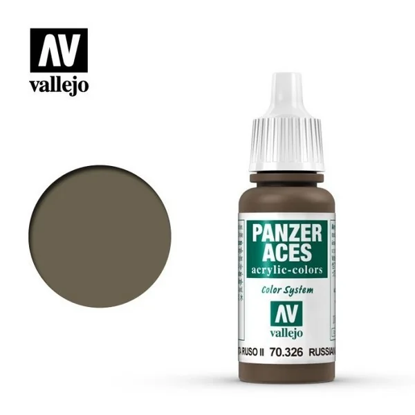 Vallejo Panzer Aces 70.326 Russian Tanker II 17 ml 8429551703260 (สี) Vallejo Panzer Aces 70.326 Russian Tanker II 17 ml 8429551703260 (สี)