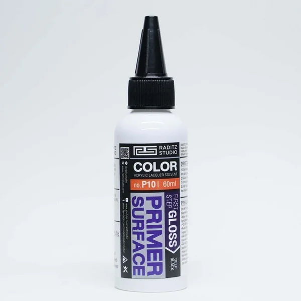 Raditz Studio RS P10 Surface Primer Black Gloss 60 ml (Surfacer Primer) 8858878806108 (สี) Raditz Studio RS P10 Surface Primer Black Gloss 60 ml (Surfacer Primer) 8858878806108 (สี)