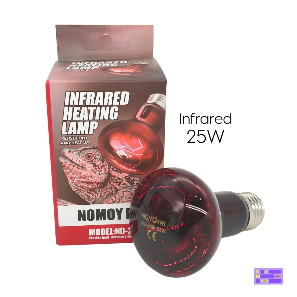 NOMOY PET Infrared (25W / 50W / 75W / 100W) หลอดไฟอินฟราเรดให้ความร้อน หลอดกกไฟกลางคืน สัตว์เลื้อยคลาน เต่าบก กิ้งก่า นก สัตว์ Exotic NOMOY PET Infrared (25W / 50W / 75W / 100W) หลอดไฟอินฟราเรดให้ความร้อน หลอดกกไฟกลางคืน สัตว์เลื้อยคลาน เต่าบก กิ้งก่า นก สัตว์ Exotic