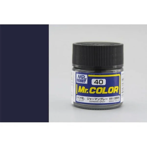 Mr.Hobby Mr.Color C40 German Gray Flat (10ml) 4973028535983 (สี) Mr.Hobby Mr.Color C40 German Gray Flat (10ml) 4973028535983 (สี)
