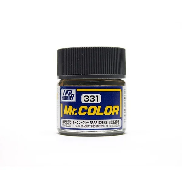Mr.Hobby Mr.Color C331 Dark Sea Gray BS381C/638 Semi-Gloss (10ml) 4973028735178 (สี) Mr.Hobby Mr.Color C331 Dark Sea Gray BS381C/638 Semi-Gloss (10ml) 4973028735178 (สี)