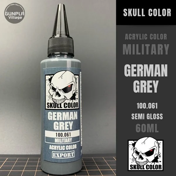 Skull Color 100.061 German Grey 60 ml (Military) 8853100903618 (สี) Skull Color 100.061 German Grey 60 ml (Military) 8853100903618 (สี)