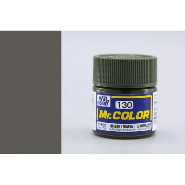 Mr.Hobby Mr.Color C130 Dark Green (Kawasaki) Semi-Gloss (10ml) 4973028635683 (สี) Mr.Hobby Mr.Color C130 Dark Green (Kawasaki) Semi-Gloss (10ml) 4973028635683 (สี)