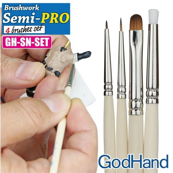 GodHand GH-EBRSP-SN-SET Brushwork Semi-Pro 4 Brushes Set 4562349874828 (Tool) GodHand GH-EBRSP-SN-SET Brushwork Semi-Pro 4 Brushes Set 4562349874828 (Tool)