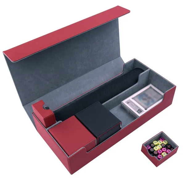 GEN4 Deck Case Size XL Red เคสใส่การ์ด ขนาดใหญ่ 2 แถว สีแดง 8857127165226 (การ์ด)