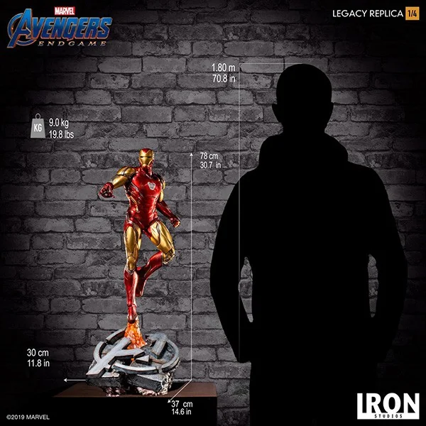 Iron Studios - Iron Man Mk 85 : Avengers Endgame Legacy Replica 1/4 Scale (Deluxe) 606529899783 (Figure)