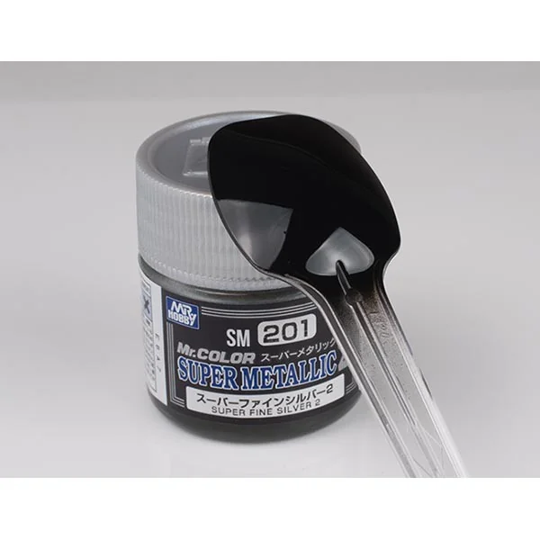 Mr.Hobby MR.COLOR SUPER MATALLIC 2 SM201 Super Fine Silver 2 4973028737363 (สี) Mr.Hobby MR.COLOR SUPER MATALLIC 2 SM201 Super Fine Silver 2 4973028737363 (สี)