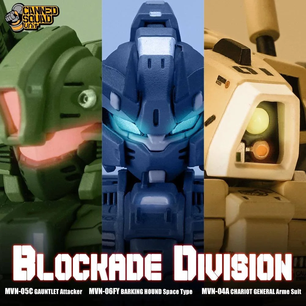 (ครบ 3) Baichuan Model Canned Squad Unit Blockade Division Set (Chariot General/Gauntlet/Barking Hound) BlockadeDivision (ครบ 3) Baichuan Model Canned Squad Unit Blockade Division Set (Chariot General/Gauntlet/Barking Hound) BlockadeDivision