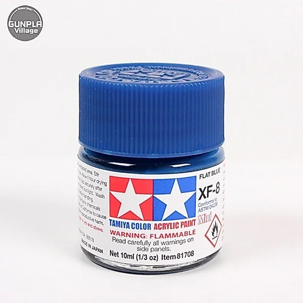 Tamiya 81708 Acrylic Mini XF-8 Flat Blue 45035555 (สี) Tamiya 81708 Acrylic Mini XF-8 Flat Blue 45035555 (สี)
