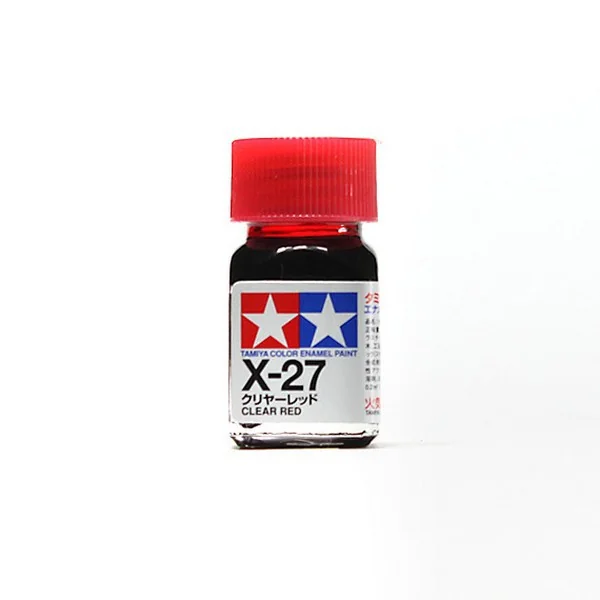 Tamiya Enamel Color 80027 X-27 Clear Red (Gloss Clear) 45135262 (สี) Tamiya Enamel Color 80027 X-27 Clear Red (Gloss Clear) 45135262 (สี)