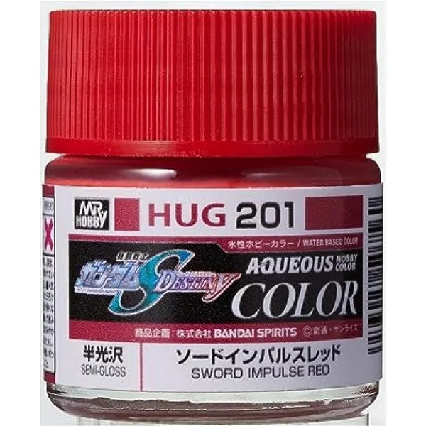 Mr.Hobby Aqueous Gundam Color HUG201 Sword Impulse Red 10ml 4973028507560 (สี) Mr.Hobby Aqueous Gundam Color HUG201 Sword Impulse Red 10ml 4973028507560 (สี)