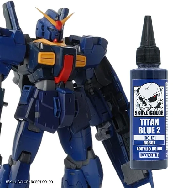 Skull Color 100.121 Titan Blue 2 60 ml [Robot] 8853100904011 (สี)